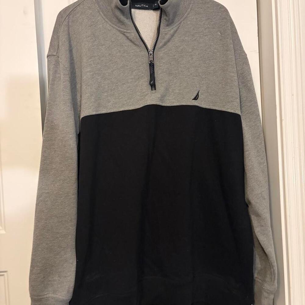 Nautica mens quarter zip pullover in READ FULL DESCRIPTION